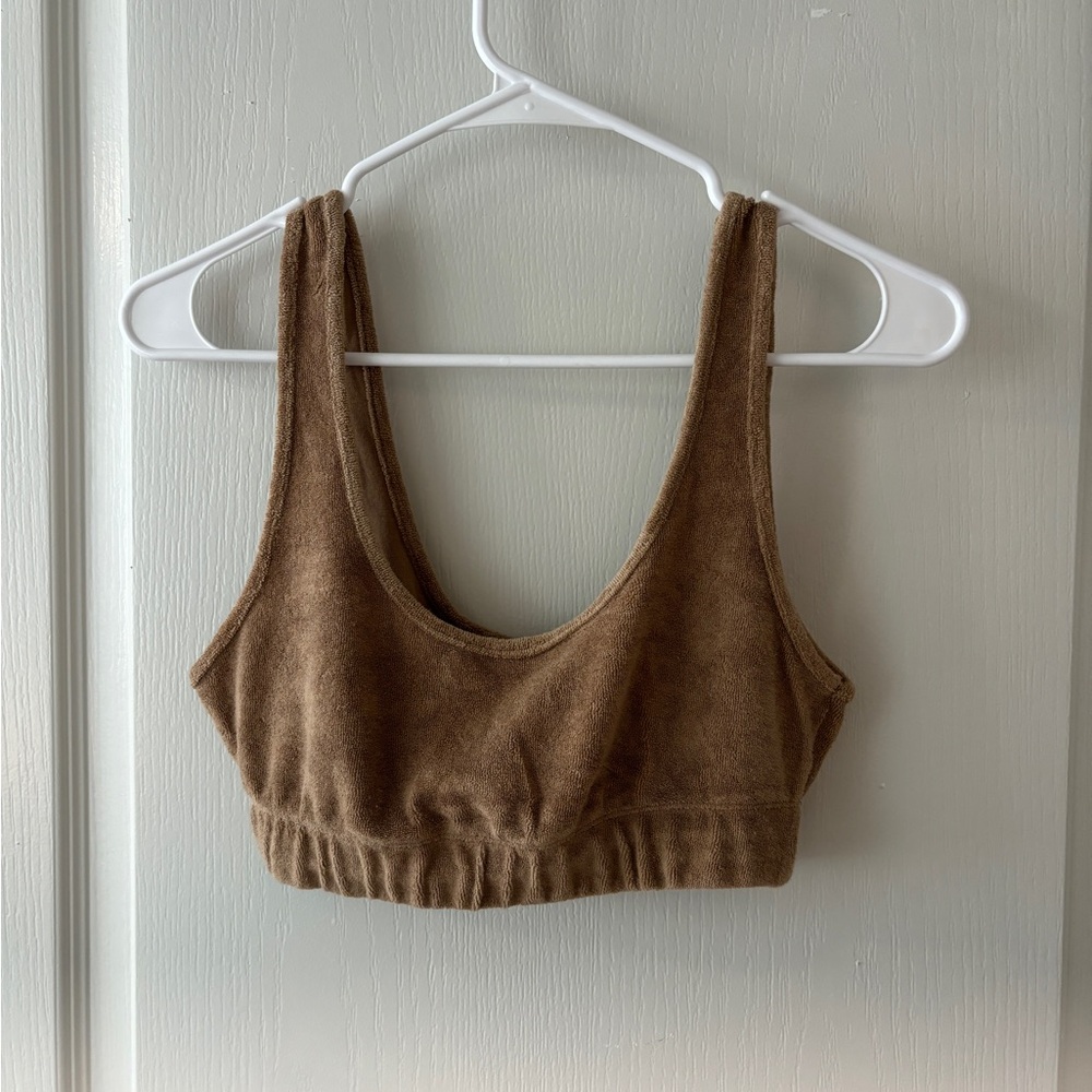 Zara Terry Cloth Crop Tank
